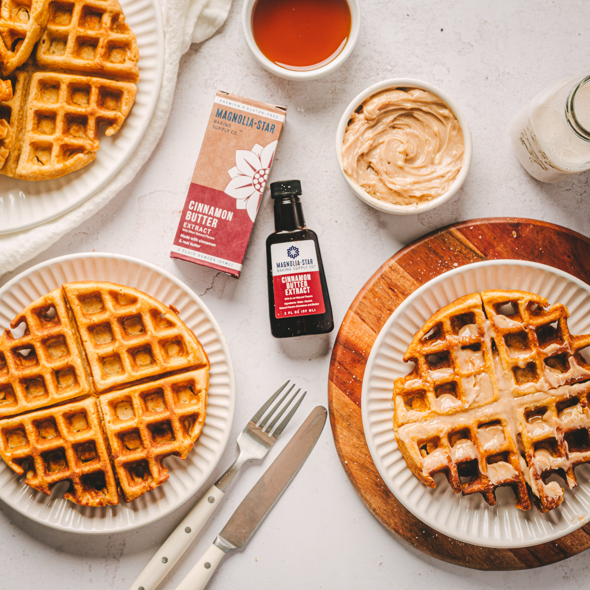 Cinnamon Butter Waffles Magnolia Star
