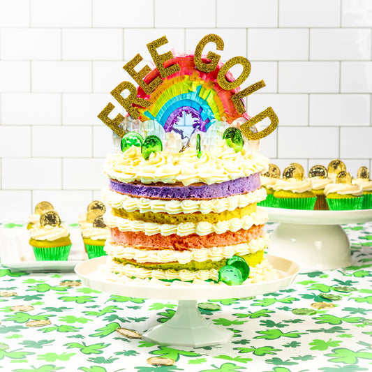 St Patrick’s Day Rainbow Cake