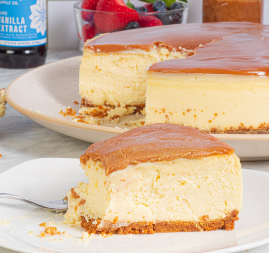 Salted Caramel Topped Cheesecake